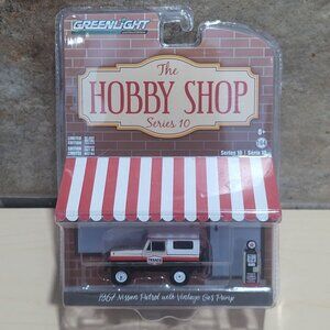 Greenlight Collectibles 1967 Nissan Patrol Vintage Gas Pump Hobby Shop Series